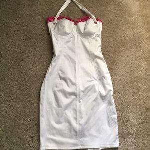 White corset dress